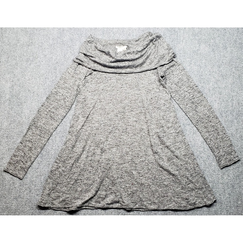 Sophie Max Sweater Womens XS Black Cream Cowl Neck Long Sleeve Pullover Soft New